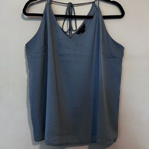 Baby Blue Satin Tank